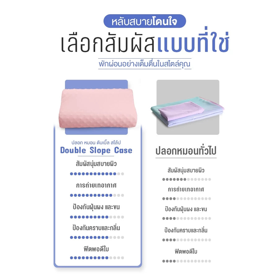 ปลอกหมอนยางพารา สำหรับ รุ่น Double Slopes