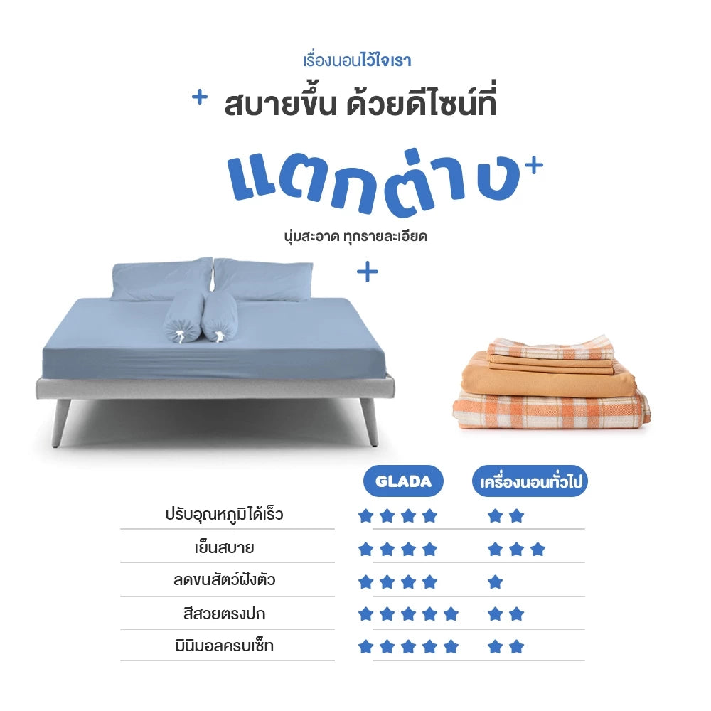 ชุดเครื่องนอน รุ่น Glada